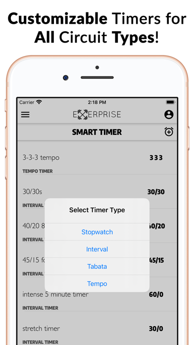 Exerprise Workout Meal Planner Screenshot