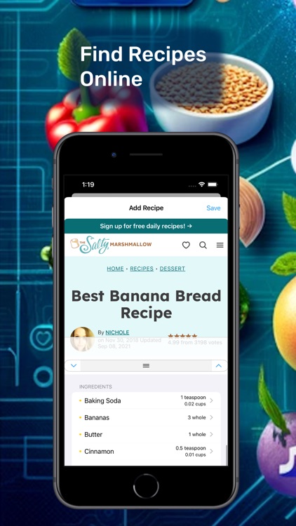 WebChef: Ingredient Extractor