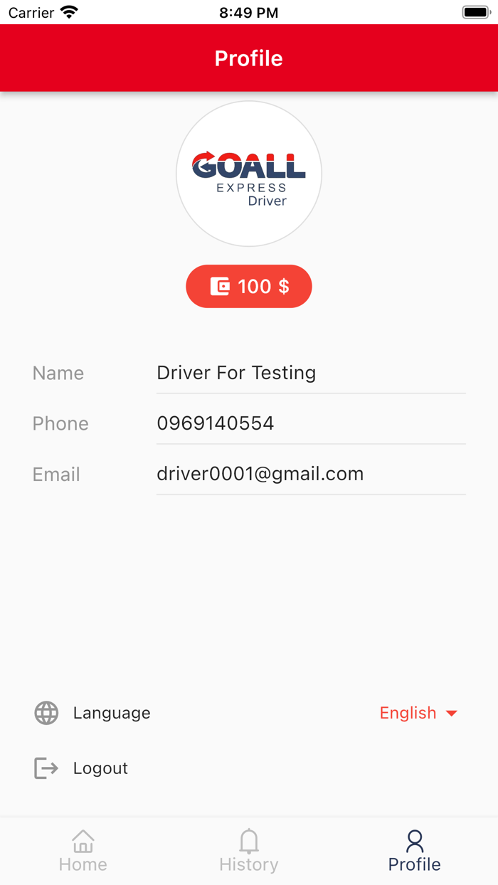 GoAll Express Driver