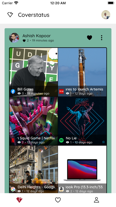 Coverstatus Screenshot