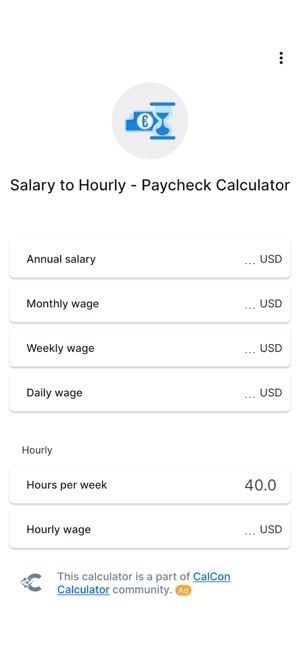 Hourly sales paycheck calculator