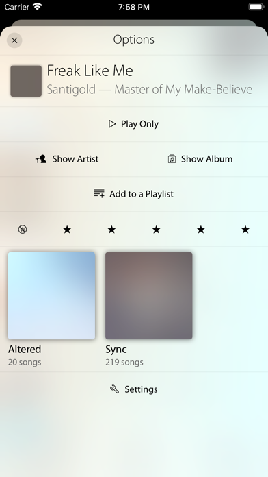 Mode Music Player Screenshot