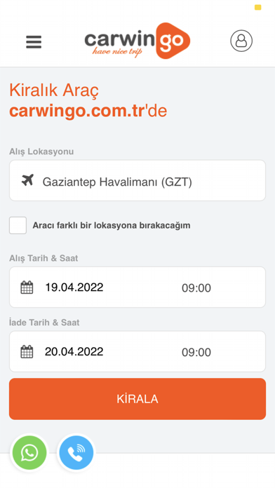 Carwingo Oto Kiralama Screenshot