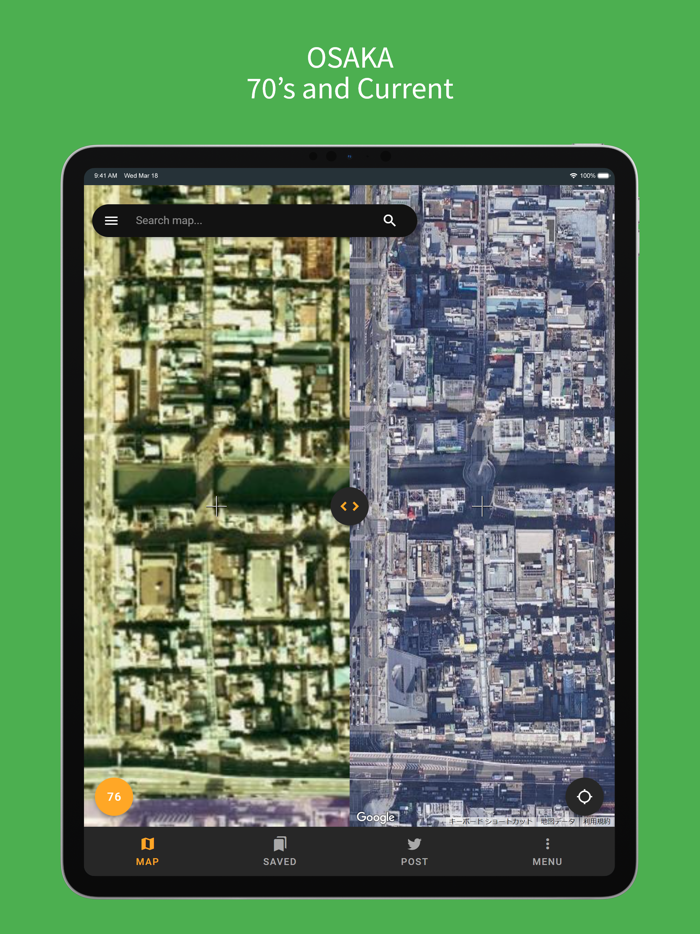 Old Satellite Map JAPAN