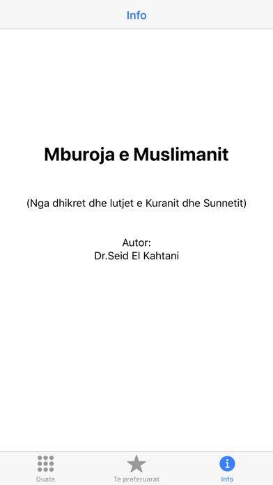 Mburoja e Muslimanit Screenshot