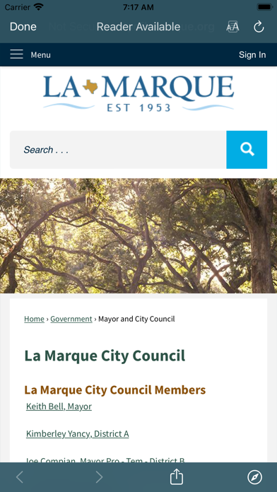 City of La Marque Screenshot