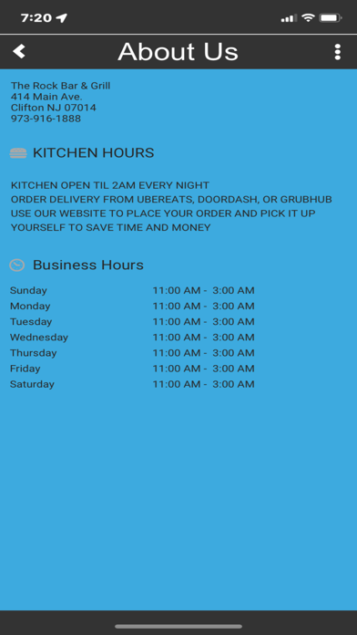 The Rock Bar iPhone screenshot 2 - Business app