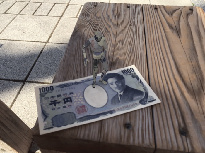 BILLS AR -Dollars Yens 3D