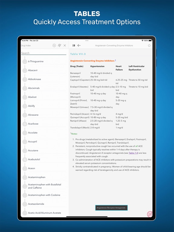 Internal Medicine On Call iPad screenshot 4 - Medical app