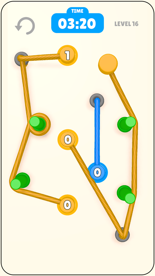 #9. Rope Connect Puzzle (iOS) By: Mert Yilmaz