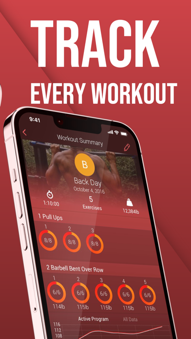 GrowBIG Workout Tracker Screenshot
