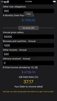 How to cancel & delete debt 2 income calculator 4