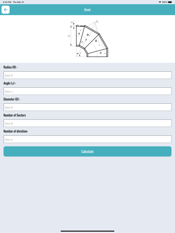 Screenshot #6 pour Flat Pattern Bend Calculator