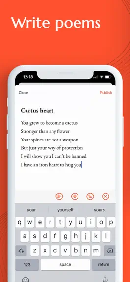 Game screenshot Poetizer: A poetry writing app apk
