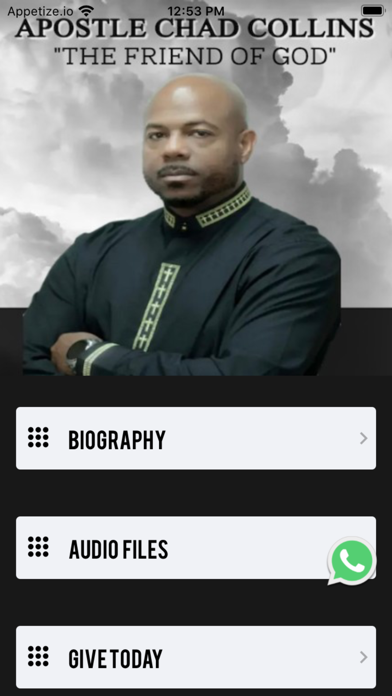 Apostle Chad Collins app Screenshot