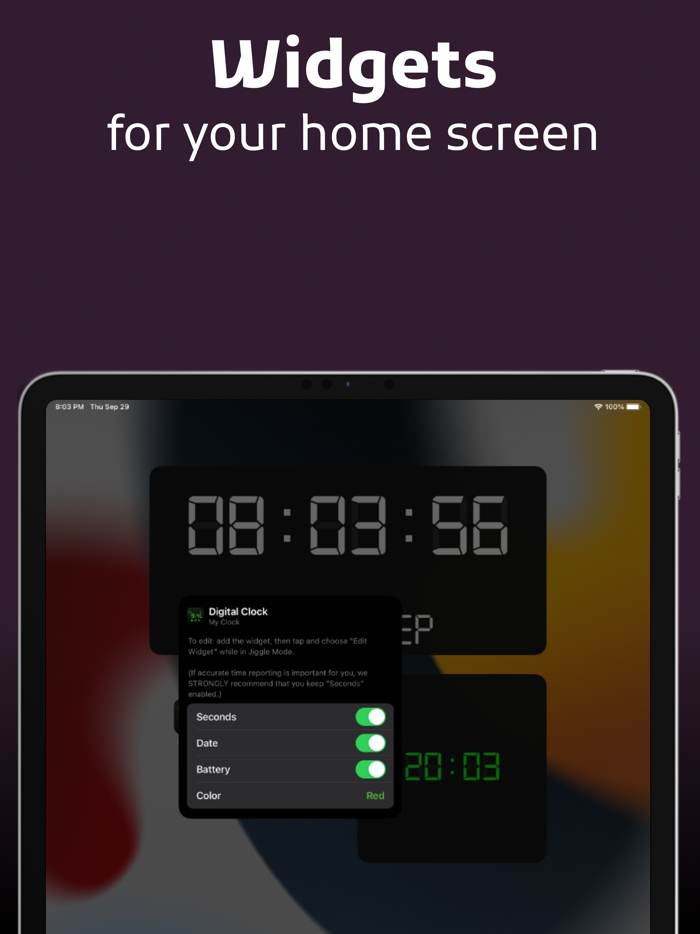 Digital Clock Nightstand Mode