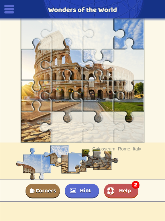 Wonders of the World Puzzle iPad screenshot 2 - Games app