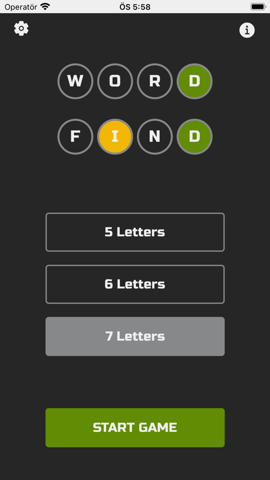 #1. Word-Find-Game (iOS) Podle: Huseyin Saritas