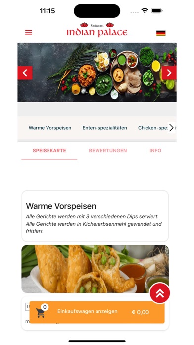 Indian Food Palace Screenshot
