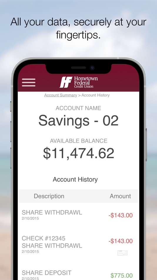 #2. Hometown FCU Member.Net (iOS) Podle: Hometown Federal Credit Union