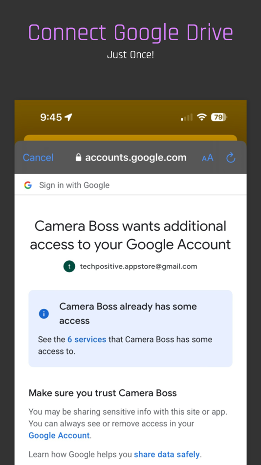 #1. Camera Boss for Google Drive (iOS) 由: Tech Positive