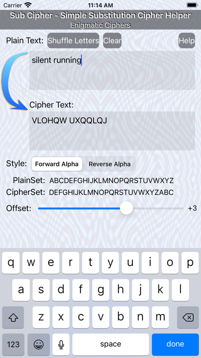Sub Cipher Screenshot