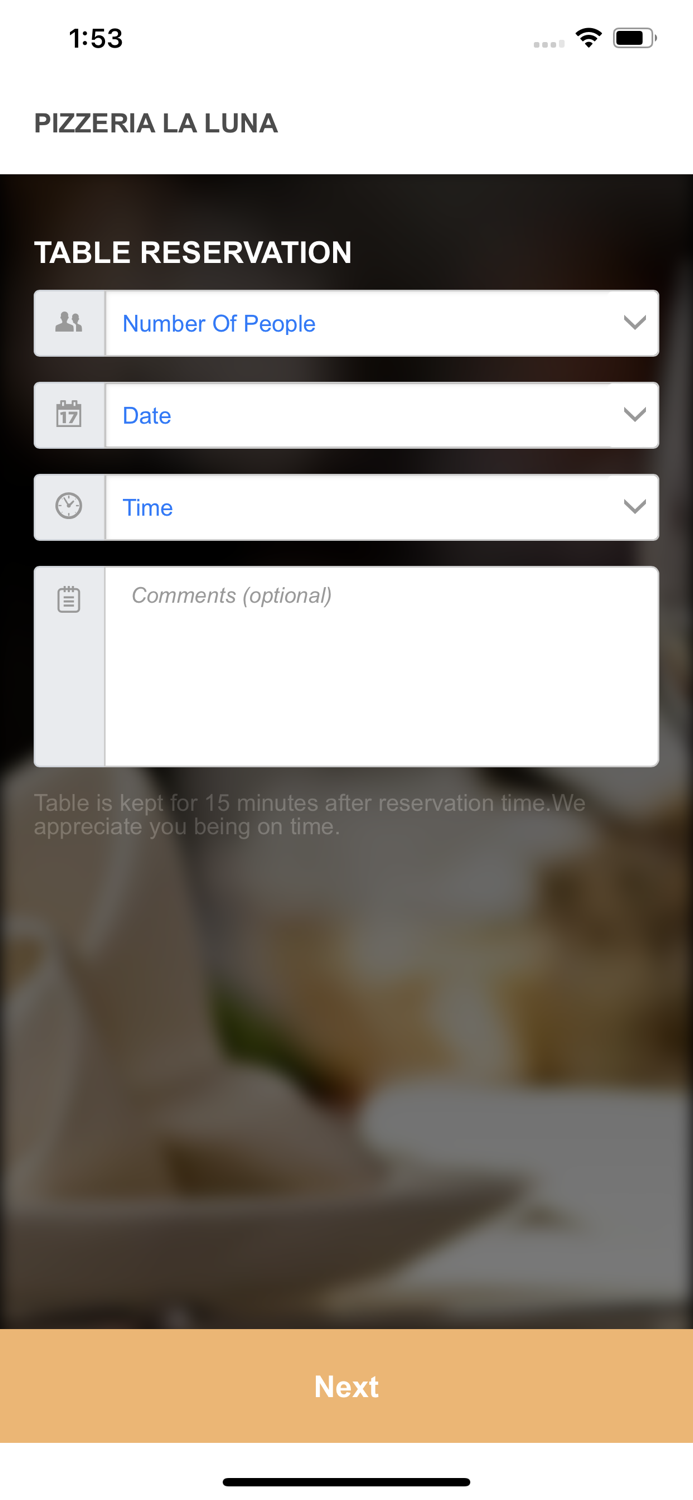 Pizzeria La Luna Resturant