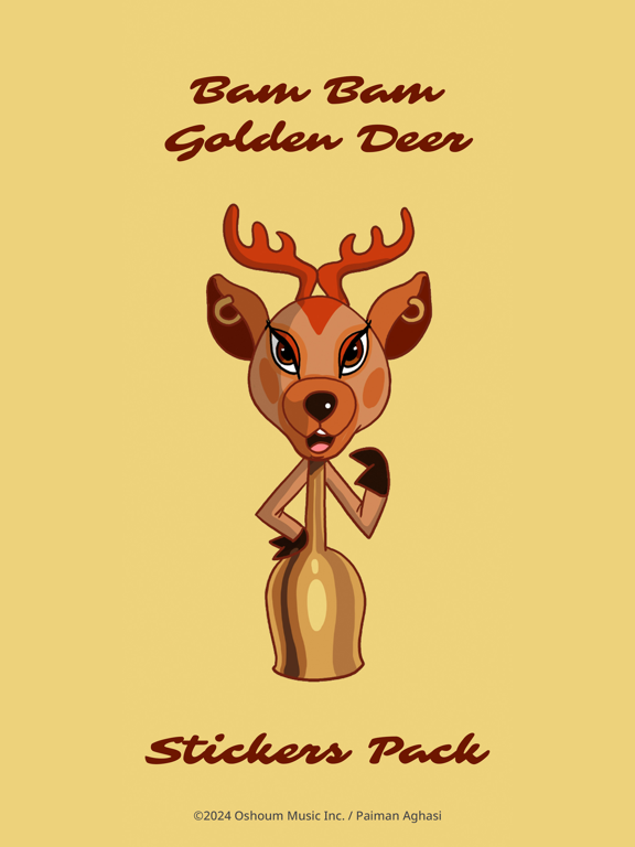 Screenshot #4 pour Bam Bam Golden Deer Stickers