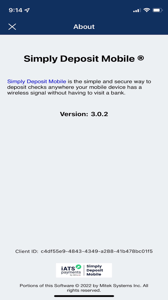 iATS Simply Deposit Mobile