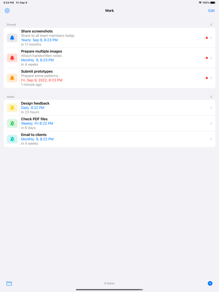 Reminder Notes - Alarm, Widget