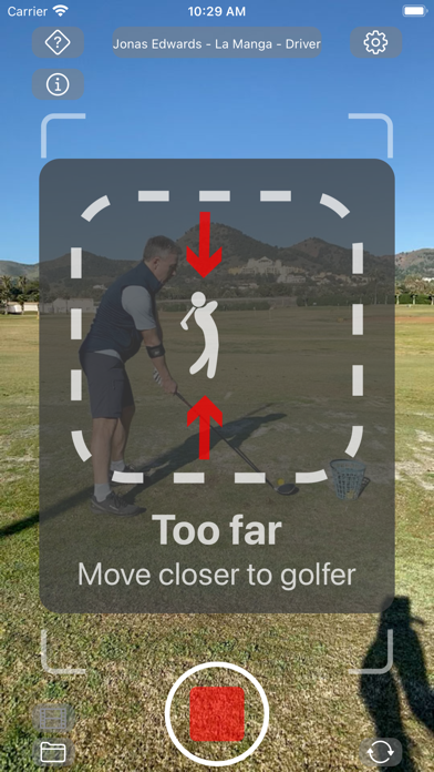 GolfRec - Golf Swing Analyzer Screenshot