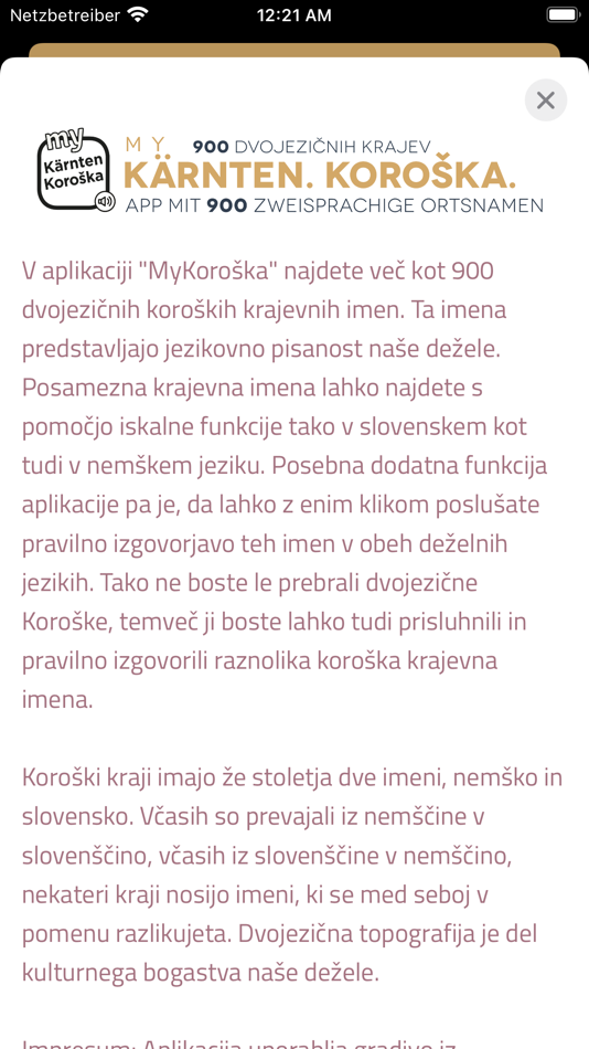 #5. MyKoroška (iOS) Podle: Krščanska kulturna zveza (Christlicher Kulturverband)