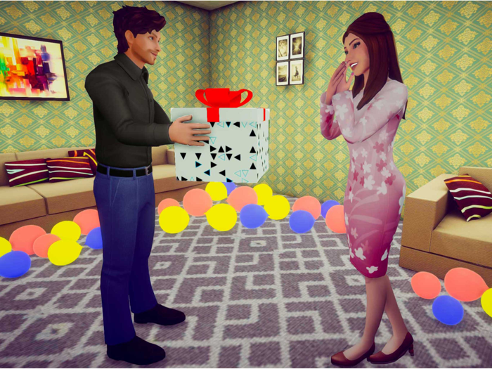 Pregnant Mom Care Dad Life Sim
