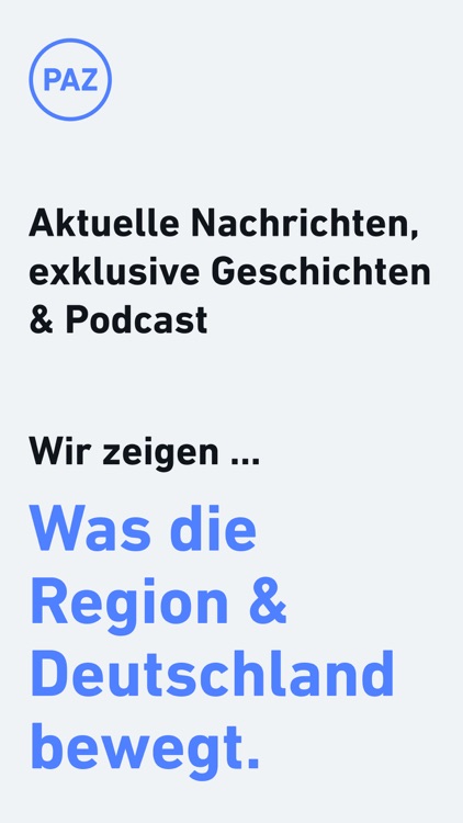 PAZ - Nachrichten und Podcast