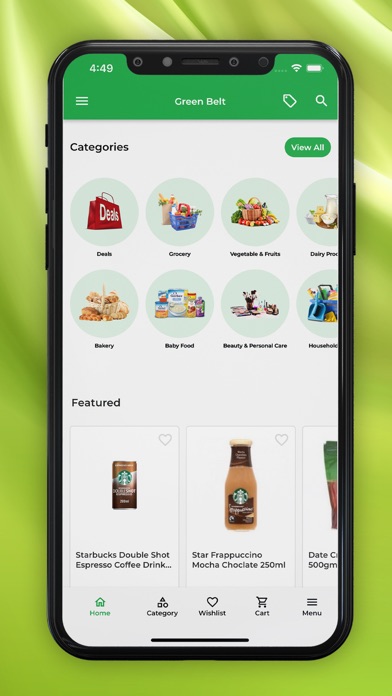 Greenbelt Online Supermarket Screenshot