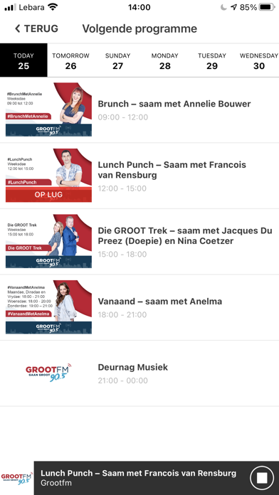 GROOTfm 90.5 Screenshot