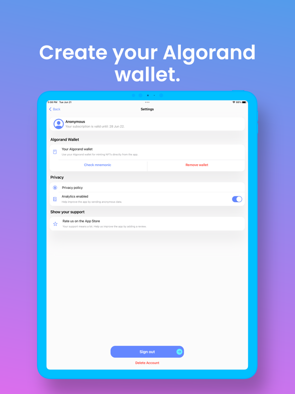 AI art generator filters: Dimi iPad screenshot 6 - Photo & Video app