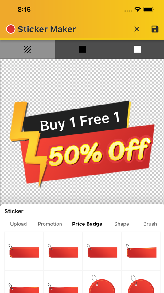 #5. Product Sticker Maker (iOS) 由: Chotika Towmontree