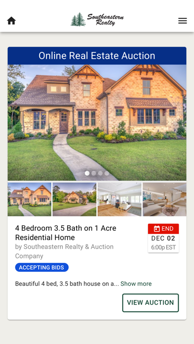 Southeastern Realty & Auction Screenshot