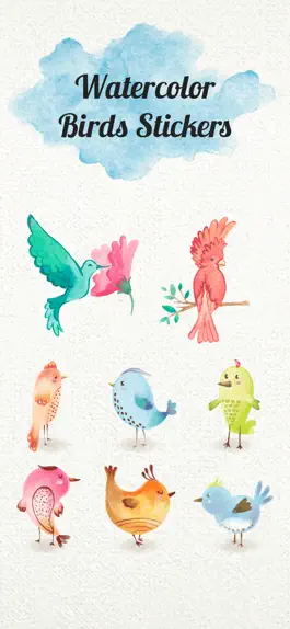 Game screenshot Watercolor Cute Birds Stickers mod apk
