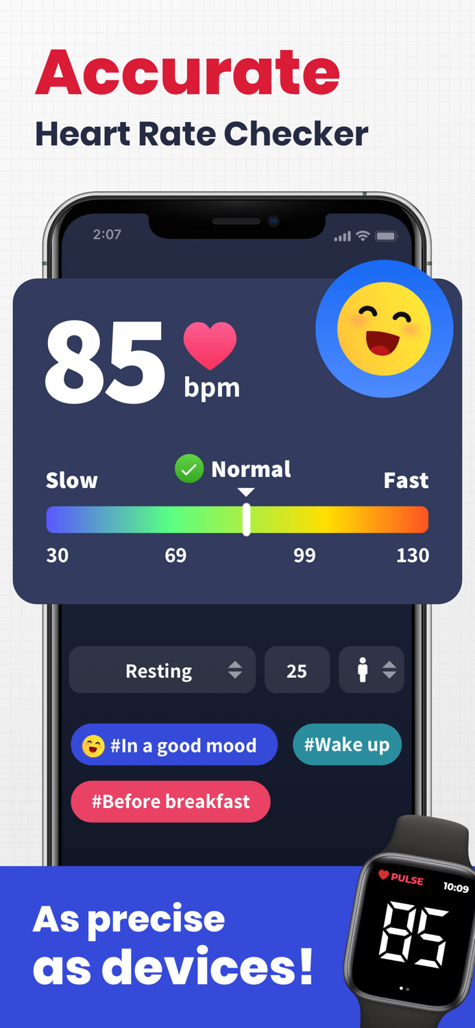 Heart Rate Monitor · Pulse App