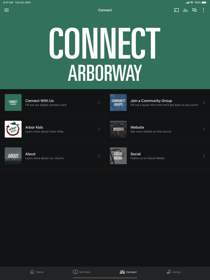 Arborway Community Church App