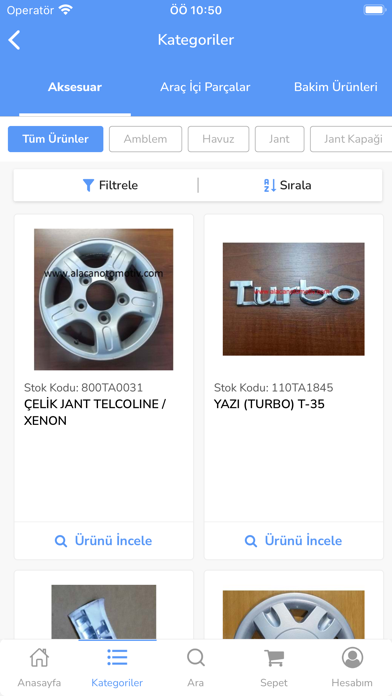 Alacan Otomotiv Screenshot