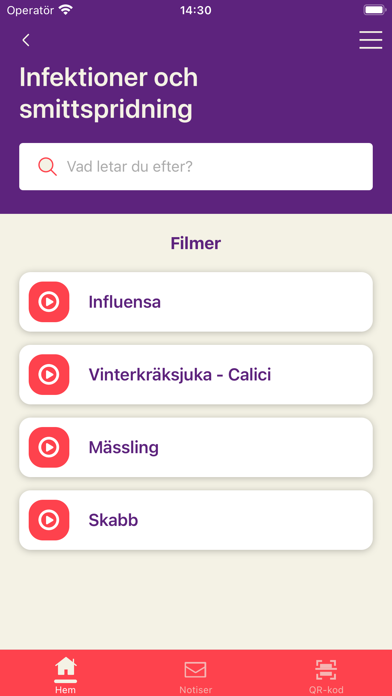 Visible care Screenshot