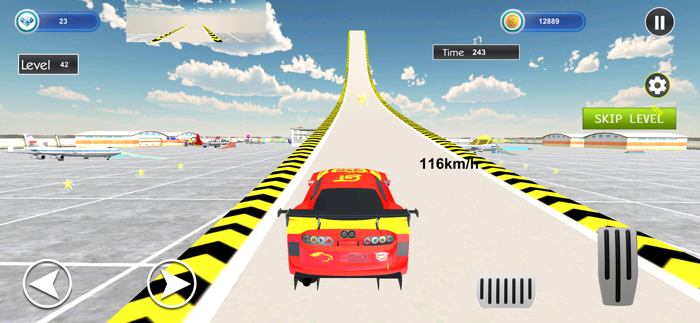 Mega Car Stunt-Sky City Racing