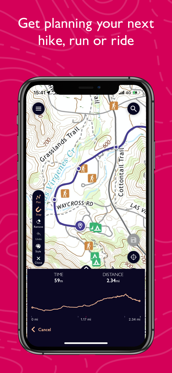 OS Maps Hiking and Bike Trails