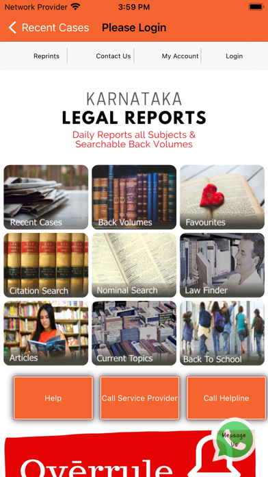 Karnataka Legal Reports Screenshot