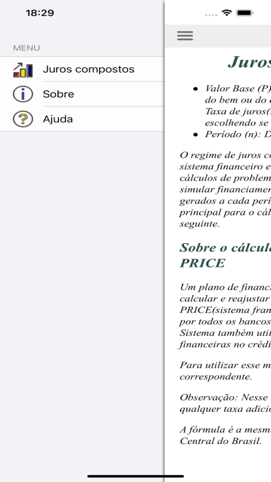 Screenshot #1 pour Juros Simulador
