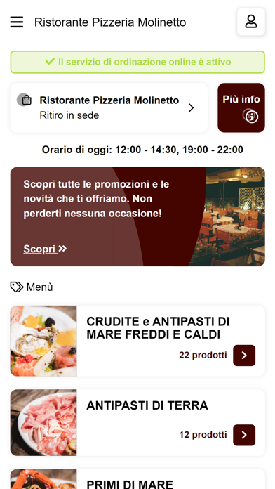 Molinetto Ristorante Screenshot