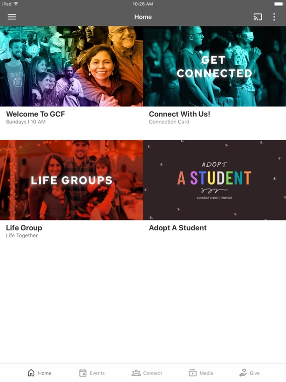 GCF Church iPad screenshot 1 - Education app